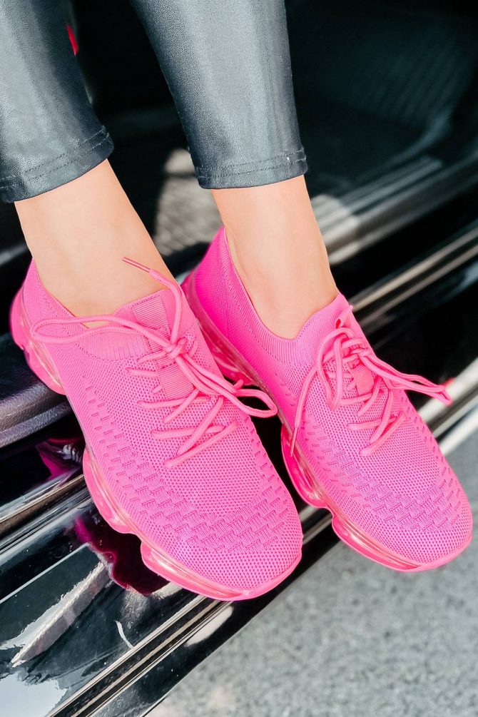 Style Activated Flyknit Sneakers (Hot Pink) ?? NanaMacs - Image 2