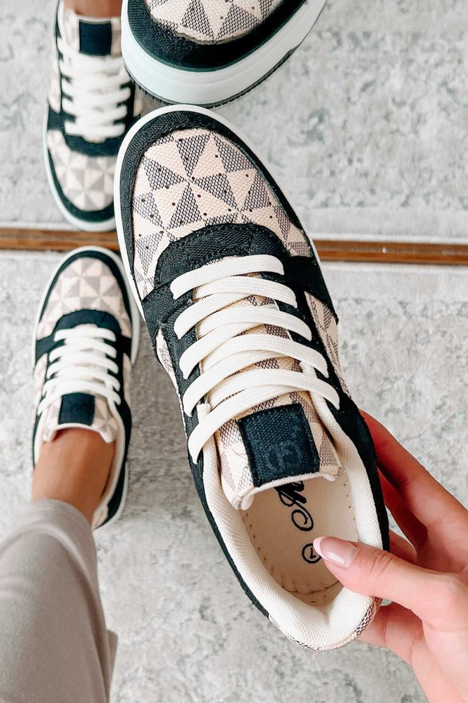 School Yard Style Colorblock Platform Sneakers (Black/Multi) ?? NanaMacs - Image 4